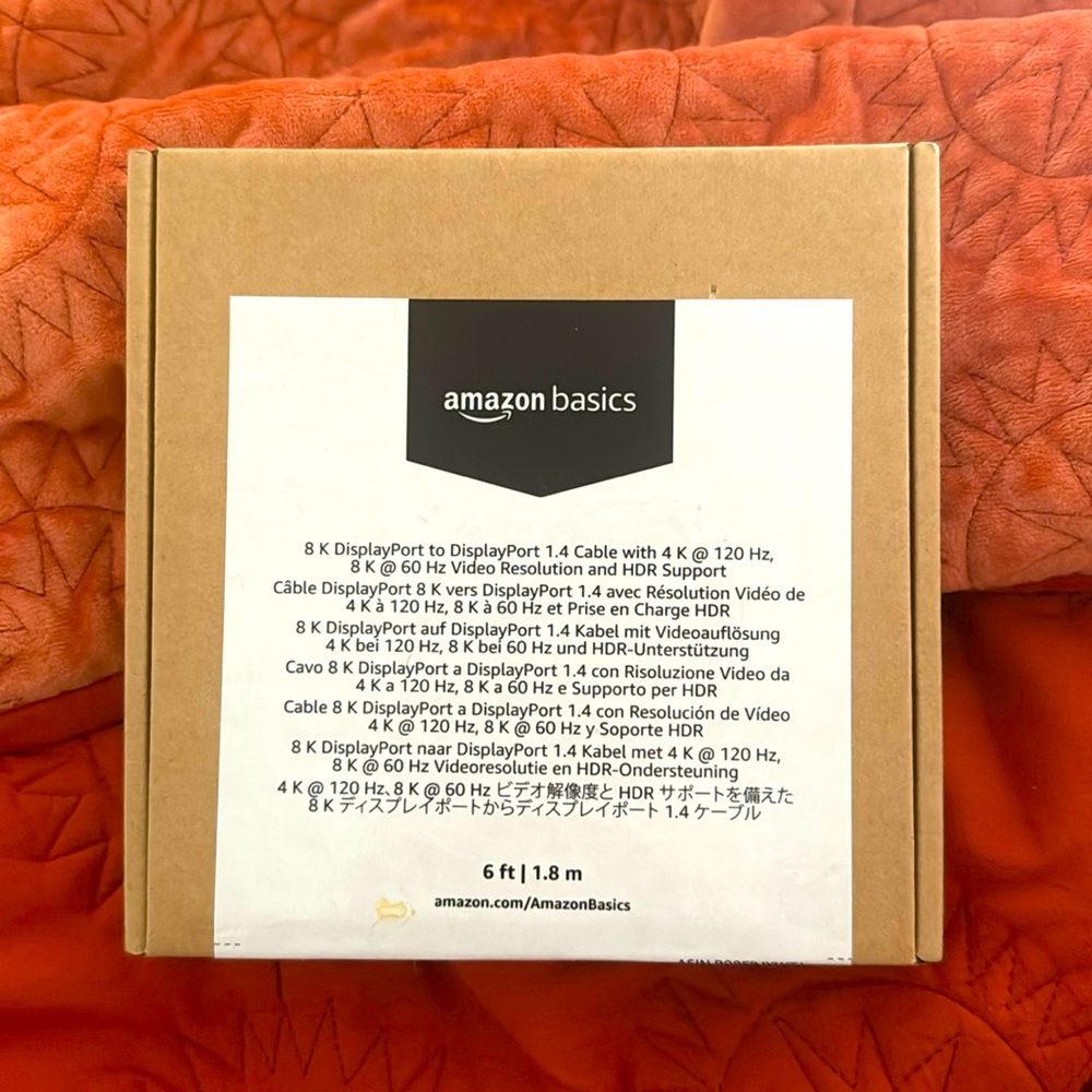 New in box display port to display port cable